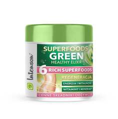 Intenson, Superfoods БАД зеленый здоровый эликсир стимулирующий коктейль 150 г