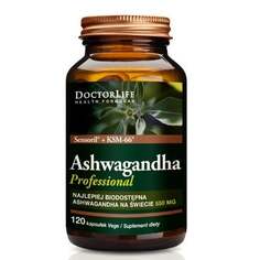 Doctor Life, Ashwagandha KSM-66 экстракт корня 500 мг пищевая добавка 60 капсул