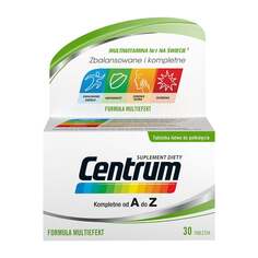 Centrum, Набор витаминов и минералов, биологически активная добавка от А до Я, 30 таблеток.