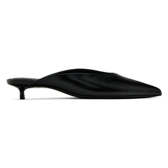 Мюли Massimo Dutti Heeled With Pointed Toes, черный