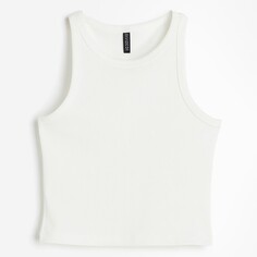 Топ H&amp;M Ribbed Tank, белый H&M