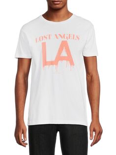 Хлопковая футболка с рисунком Lost Angeles Pima Kinetix, белый