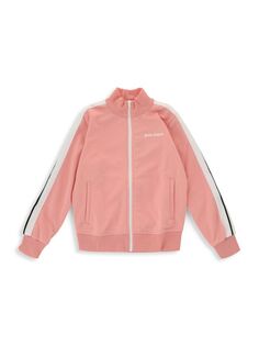 Спортивная куртка для маленьких девочек и девочек Palm Angels, цвет White Pink