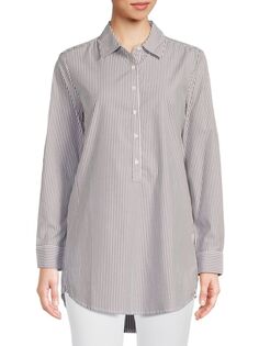 Рубашка-туника Arissa в тонкую полоску J.Mclaughlin, цвет White Grey