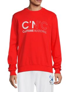 Толстовка с логотипом C&apos;N&apos;C Costume National, красный