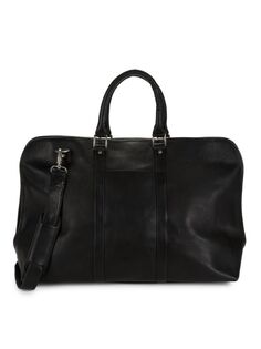Кожаная спортивная сумка Weekender Royce New York, черный
