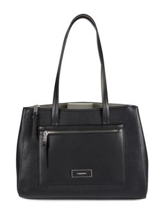 сумка-тоут Hadley с логотипом Calvin Klein, черный