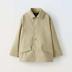 Тренч Zara True Neutrals Water-repellent Technical, бежевый