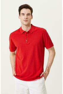 Красная футболка с коротким рукавом поло Network, красный