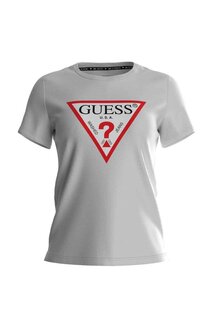Оригинальная женская футболка приталенного кроя Guess, белый
