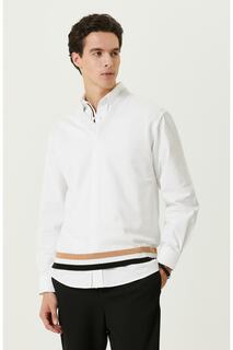Белый трикотажный свитер без рукавов с V-образным вырезом Network, белый