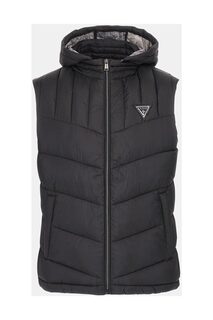 Черный мужской жилет SUPER LIGHT PUFFA VE - RECYCLED LIG Guess, черный