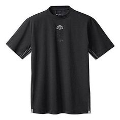 Футболка adidas originals x alexander wang Crossover Solid Color Logo Casual Short Sleeve Black T-Shirt, черный