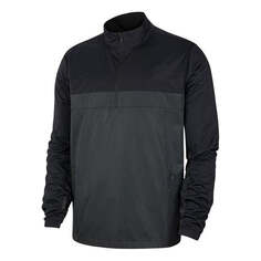 Куртка Nike Shield Victory 1/2-Zip Golf Jacket &apos;Black&apos;, черный