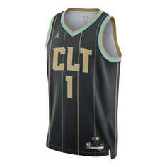 Майка Air Jordan Dri-FIT NBA Charlotte Hornets Lamelo Ball City Edition 2022/23 Swingman Jersey, черный Nike