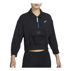 Куртка (WMNS) Nike Sportswear City Utility French Terry Polo Jacket &apos;Black&apos;, черный