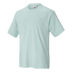 Футболка Men&apos;s adidas originals Series Solid Color Micro Mark Embroidered Casual Round Neck Short Sleeve Light Green T-Shirt, зеленый