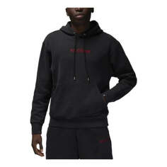 Толстовка Air Jordan Wordmark Fleece Hoodie &apos;Black&apos;, черный Nike