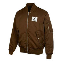 Куртка Air Jordan Logo Patch Baseball Collar Jacket &apos;Kahki&apos;, цвет kahki Nike