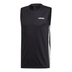 Майка Men&apos;s adidas D2M Sl 3S Training Black Vest, черный