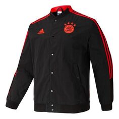 Куртка adidas Fcb Cny Bomber Series Soccer/Football Sports Printing aviator Jacket Black, черный