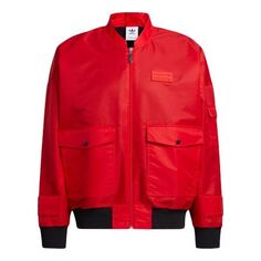 Куртка adidas originals Ryv Bomber Jacket Red, красный