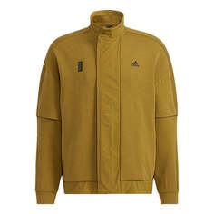 Куртка Men&apos;s adidas Wj Kn Mid Martial Arts Series Logo Sports Jacket Earthy Yellow, желтый