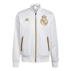 Куртка adidas Real Lny Bomber limited Real Madrid Soccer/Football logo Sports Jacket White, белый
