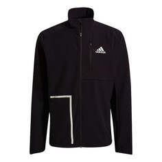 Куртка adidas Own The Run Jkt Training Sports Stand Collar Logo Jacket Black, черный