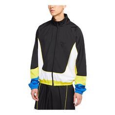 Куртка Nike Throwback Colorblock Woven Sports Basketball Jacket Black, черный