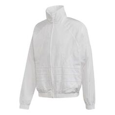 Куртка adidas originals Bg Trefoil Tt Solid Color Large Logo Athleisure Casual Sports Jacket White, белый