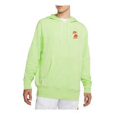 Толстовка Nike Sportswear Pullover French Terry Hoodie &apos;Light Liquid Lime&apos;, цвет light liquid lime/orange