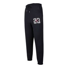 Спортивные штаны Men&apos;s Air Jordan 23 Fleece Alphabet Printing Sports Pants/Trousers/Joggers Black, черный Nike