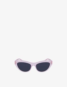 Солнцезащитные очки кошачий глаз SF1103S Ferragamo, цвет Opaline Pink