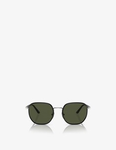 Солнцезащитные очки в круглой оправе Persol, цвет Argento