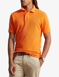 Рубашка поло с короткими рукавами индивидуального кроя Ralph Lauren, оранжевый