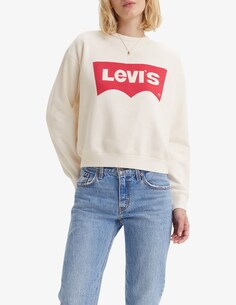 Футболка Crew с графическим логотипом Levi&apos;s, белый Levis