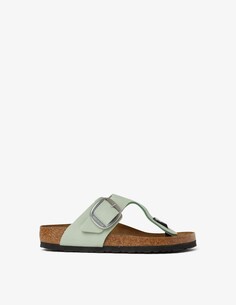 Босоножки Gizeh с большой пряжкой Birkenstock, зеленый