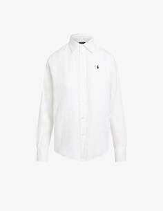 Льняная рубашка Ralph Lauren, белый
