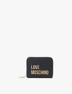 Кошелек на молнии Love Moschino, черный