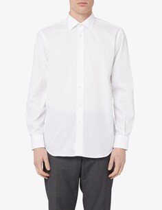 Рубашка обычная зефир без утюга Sartoria Italiana, белый