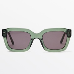 Солнцезащитные очки Massimo Dutti Resin, зеленый