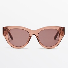 Солнцезащитные очки Massimo Dutti Resin, розовый