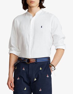 Корейская льняная рубашка Ralph Lauren, белый