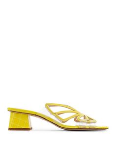 Женские босоножки-мюли Havanna на низком каблуке Sophia Webster, цвет Yellow