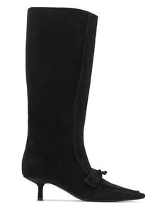 Женские замшевые ботинки Storm High Burberry, цвет Black