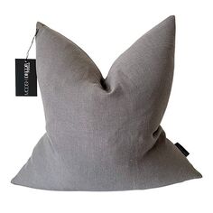 Льняная наволочка, 18 x 18 дюймов Modish Decor Pillows, цвет Gray