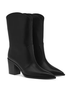 Женские ботинки Denver на высоком каблуке с острым носком Gianvito Rossi, цвет Black