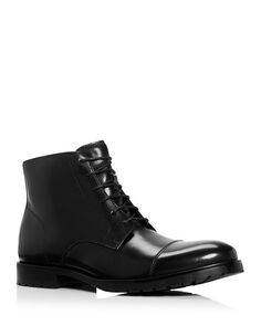Мужские ботинки на шнуровке с закрытым носком The Men&apos;s Store at Bloomingdale&apos;s, цвет Black