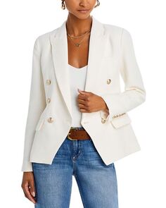 Двубортный пиджак Kenzie L&apos;AGENCE, цвет Ivory/Cream Lagence